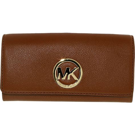 brown mk wallet for women